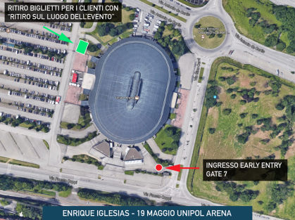 Bologna, Unipol Arena - Ingresso Early Entry