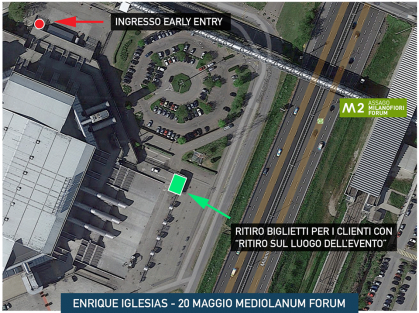 Milano, Mediolanum Forum - Ingresso Early Entry