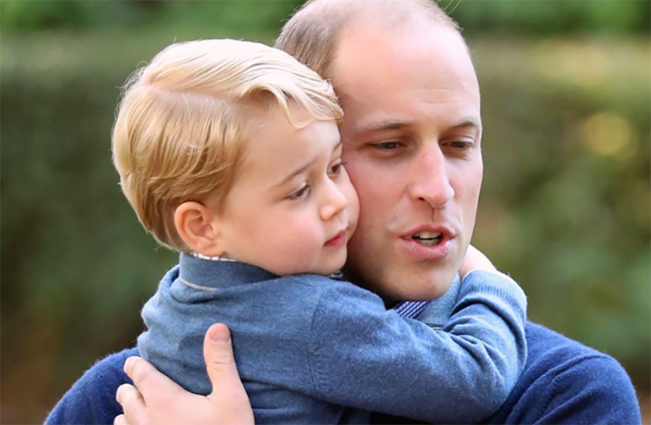 Festa del papà: una foto di William con George, ma senza Charlotte